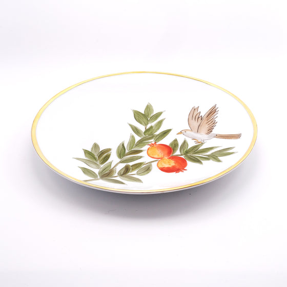 2 Dessert Plate Bird & Pomegranates – Joyful