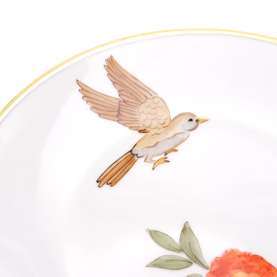 2 Dessert Plate Bird & Pomegranates– Joyful
