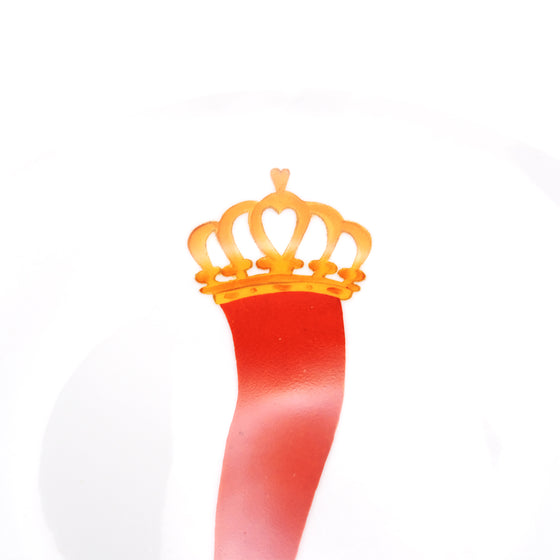 2 Bread Saucer Horn with Queen's Crown - Lucky