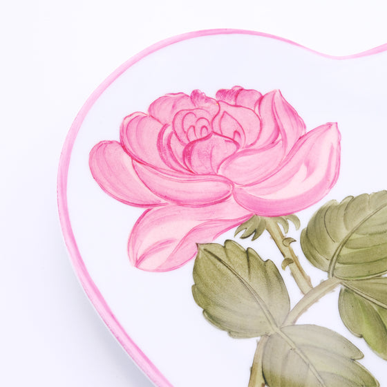2 Dessert plate Rose - In Love