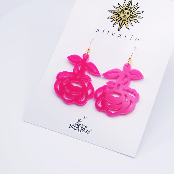 Earrings - Roses