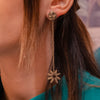 Pendant Earring - Golden Horns