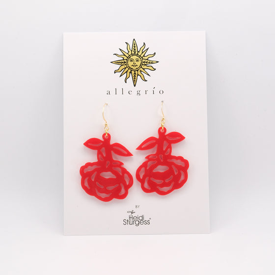 Earrings - Roses
