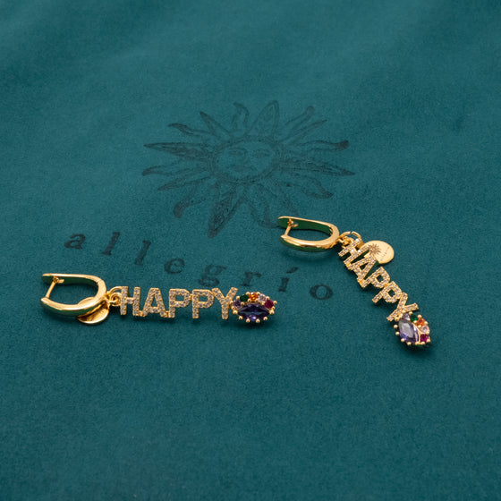 Earrings - Happy